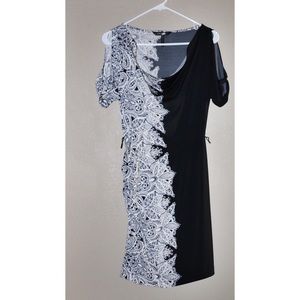 BCBGMAXAZRIA - BLACK AND BLUE DRESS